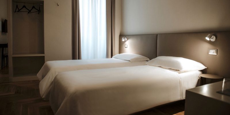 Beds in double single beds at Palazzo dei Tolomei in Lecce