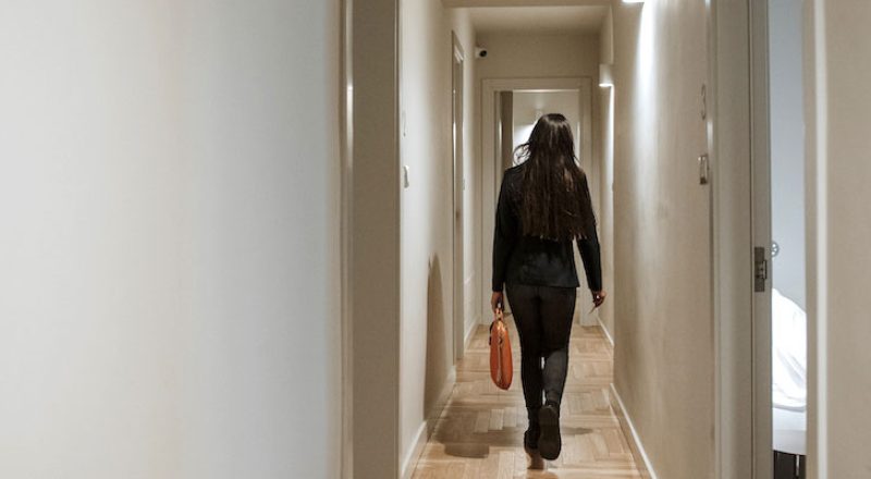 corridoio che porta alle camere di Palazzo dei Tolomei a Lecce