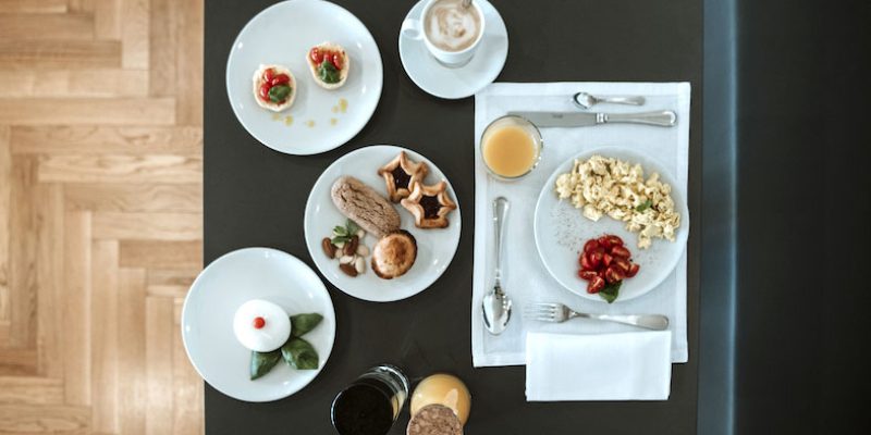 Salento specialties to be enjoyed in the breakfast room at Palazzo dei Tolomei