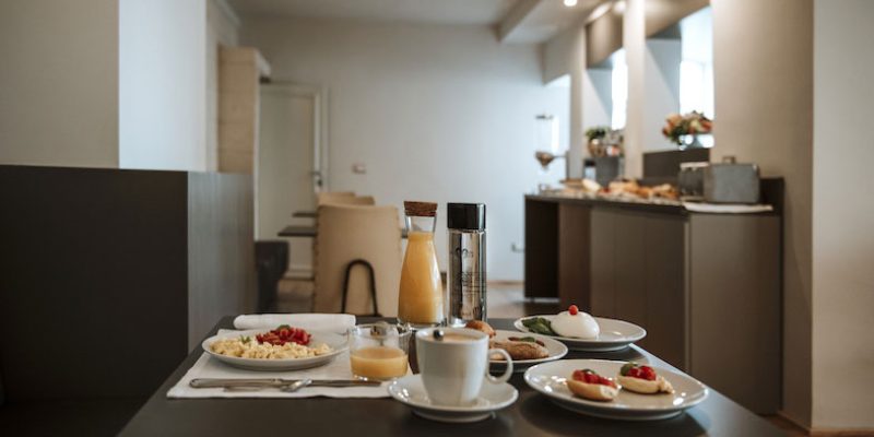 Salento specialties to be enjoyed in the breakfast room at Palazzo dei Tolomei