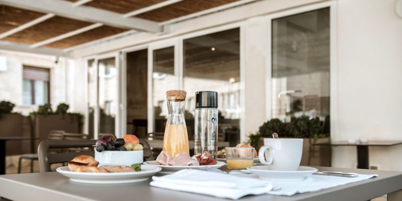 Salento specialties to be enjoyed in the breakfast room at Palazzo dei Tolomei