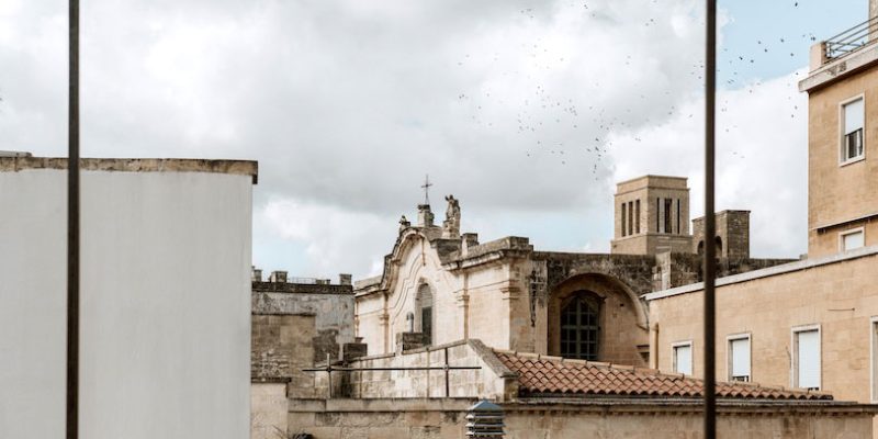 view from the terrace of the breakfast room at Palazzo dei Tolomei Lecce